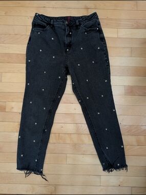 NOBO Embroidered Daisy Jeans